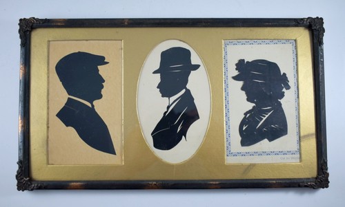Antikes silhouettenportrait - antikes,