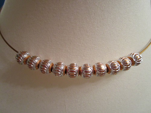 Collier halsreif honig länge - collier,
