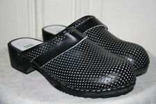 Schweden Holz Clogs schwarz
