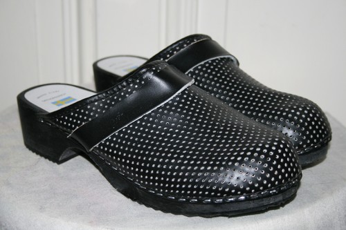 Schweden holz clogs schwarz - holz,