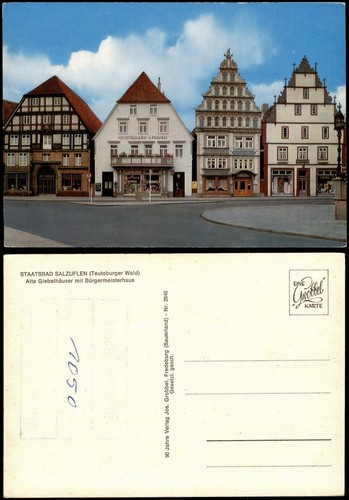 Ansichtskarte bad salzuflen - ansichtskarte,