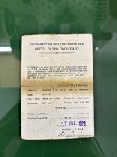 Originale italienische Vespa Papiere – Vespa 50 V5A1T – Piaggio 1976 –Oldtimer