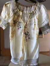 DESIGUAL tolle Bluse Tunika mehrfarbig Blogger IBIZA Boho Stickereien Gr. M wNeu