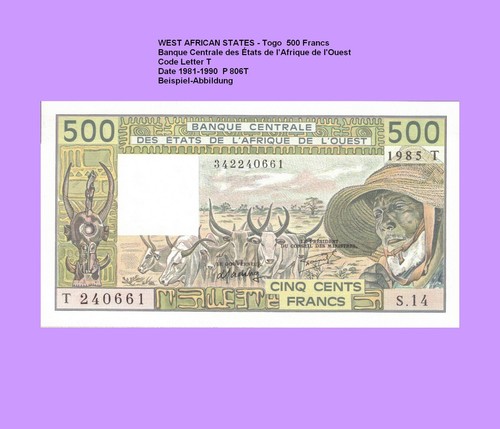West african states togo 500 - west,