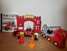 Lego Duplo Feuerwehr Station Motorrad Konvolut + Buch