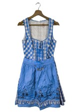 SPIETH & WENSKY Dirndl Damen Trachtenmode Gr. DE 38 blau Vintage-Look
