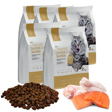 Getreidefreies Trockenfutter für Katzen mit Huhn Lachs Katzenfutter 10kg 1 CAT