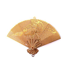 Puppenhaus 1:12 Wanddekoration Fächer Messing