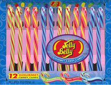 2x JELLY BELLY Gourmet Candy Canes Frucht-Zuckerstangen a 12 St/ a 150 gr USA