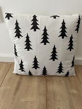Kissen Tannenbaum Schwarz Weiß 35 X 35 cm