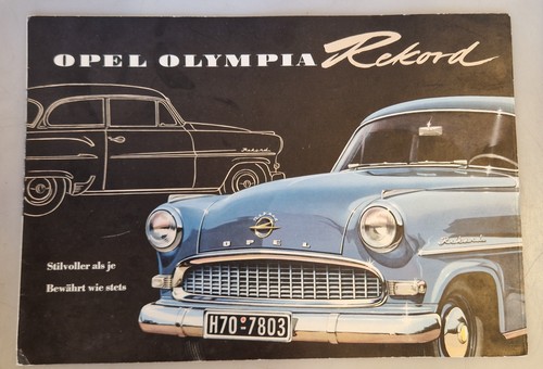 Opel olympia rekord brochure - opel,