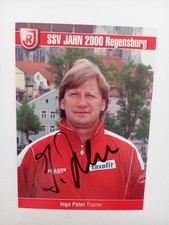 Ingo Peter - Fußballtrainer SSV Jahn 2000 Regensburg - original Autogramm - ca. 