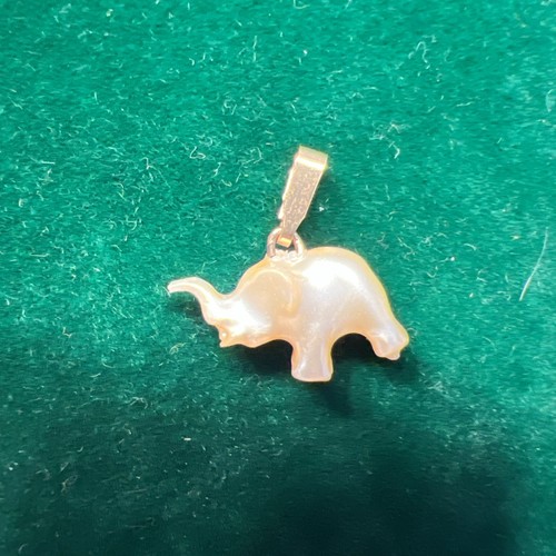 Vintage perlmutt elefant - vintage,