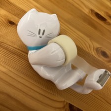 Scotch® Handabroller ?Katze Kitty Cat ?weiß mit Magic™ Klebeband Tesaroller