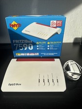 AVM FRITZ!Box 7590 + Netzteil und Zubehör  (DEFEKT! Für Bastler)