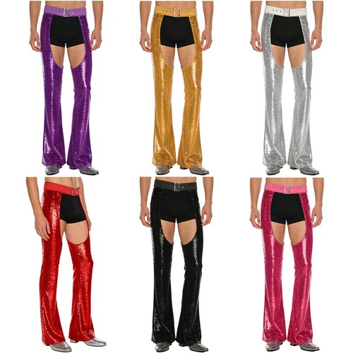 Herren pailletten chaps - de,