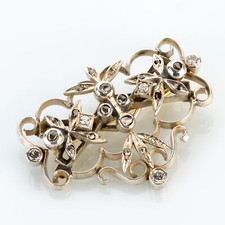 Antike brosche 585er gold - (585er, +