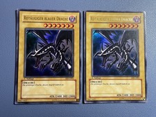 Yu-Gi-Oh! 2x Rotäugiger Blauer Drache SDJ 1.Edition Ultra Rare Red-Eyes B.  1st