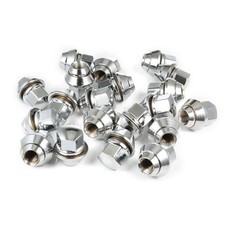 20x Radmuttern Kegelbund für Ford Alu Felgen M12x1,5 Mutter Mondeo Schwarz/Chrom
