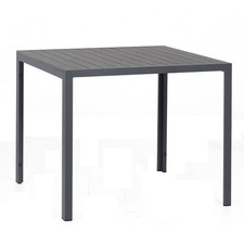 Gartentisch schwarz 90x90 - schwarz,