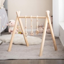 Spieltrapez Babyspielgerät Holzspielzeug Baby Gym Spielbogen Aktivitätszentrum