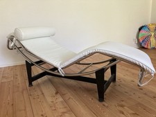 Corbusier Liege LC4 Weiß Replik Echtleder 