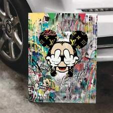 MICKEY MOUSE LEINWAND BILD | Pop Art Street | DEKO BILD | XL Kunstdruck | Poster