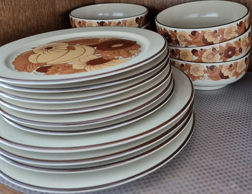 Retro porzellan komplettset - retro,