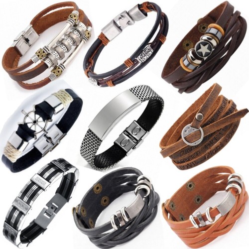 Kunstleder armband herren - -,
