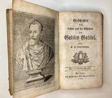 Buch 1783, GALILEO - JAGEMANN, C[hristian] J[oseph]. Geschichte Galileo Galilei