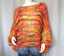 Oversized grobstrick pulli - oversized,