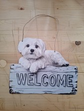 Willkommensschild,  Sperrholz