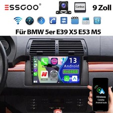 Für BMW 5er E39 X5 E53 E38 Android 14 4+64G Autoradio Carplay GPS NAVI WIFI Kam