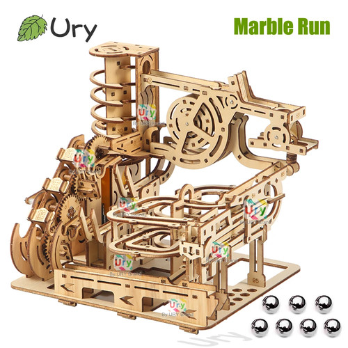 Holzpuzzle murmelbahn - 3d,