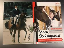 2 Autogramme Martin Schaudt + Ulla Salzgeber beide Doppel-Olympiasieger xyz