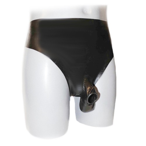 Latex hose mit frontöffnung - hose,