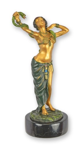 Bronzeskulptur tänzerin mit - bronzeskulptur,
