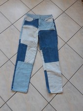 blaue Patchwork-Jeans Größe S von Shein
