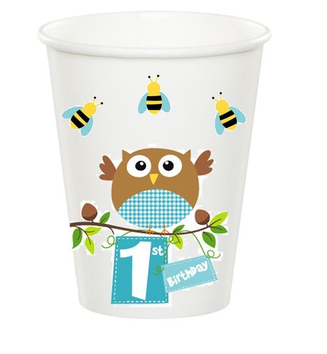 Pappbecher kleine eule junge - pappbecher,