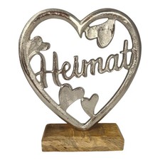 Schriftzug Heimat Aluminium