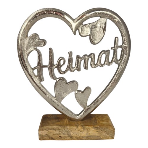 Schriftzug heimat aluminium - schriftzug,