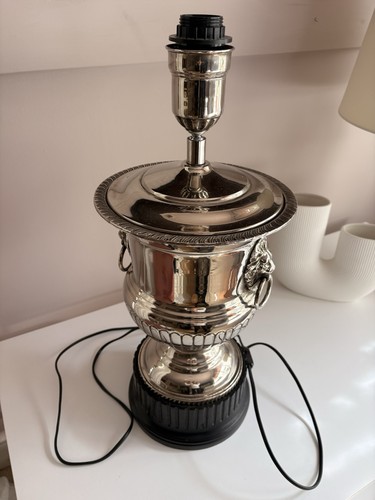 Lampe lampenfuß groß silber - lampenfuß,