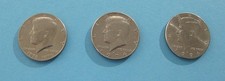3 x Half Dollar Liberty USA J.F. Kennedy 1776-1976 , 1974 , 1994