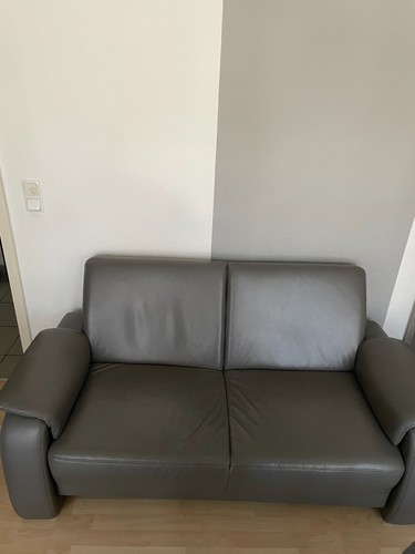 Leder sofa grau - sofa,