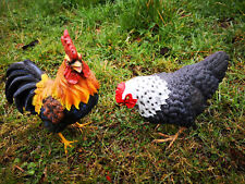 Hahn & Huhn Gartenfigur Henne klein Deko Figur lebensecht Tierfigur 4496/4497