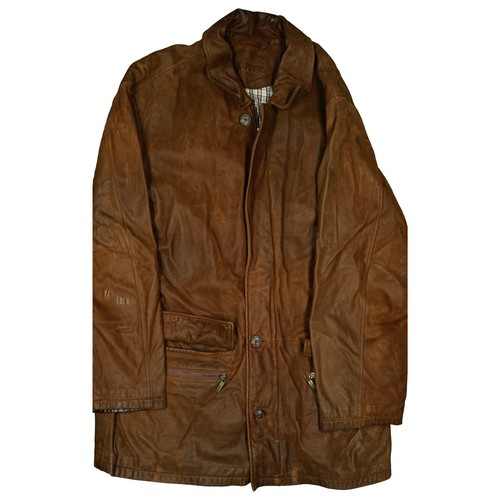 Trapper 102 leder jacke braun - trapper,