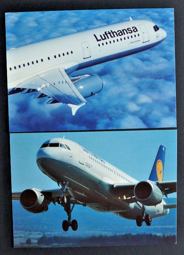Postkarte flugzeug airbus - postkarte,