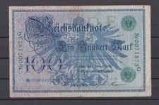 Banknote 100  Mark Reichsbanknoten Berlin 1908