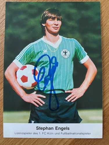 Stephan engels autogrammkarte - stephan,
