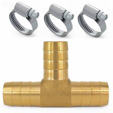 Schlauchverbinder Reparaturröhrchen Messing Set Gerade Winkel T-Stück Schelle
